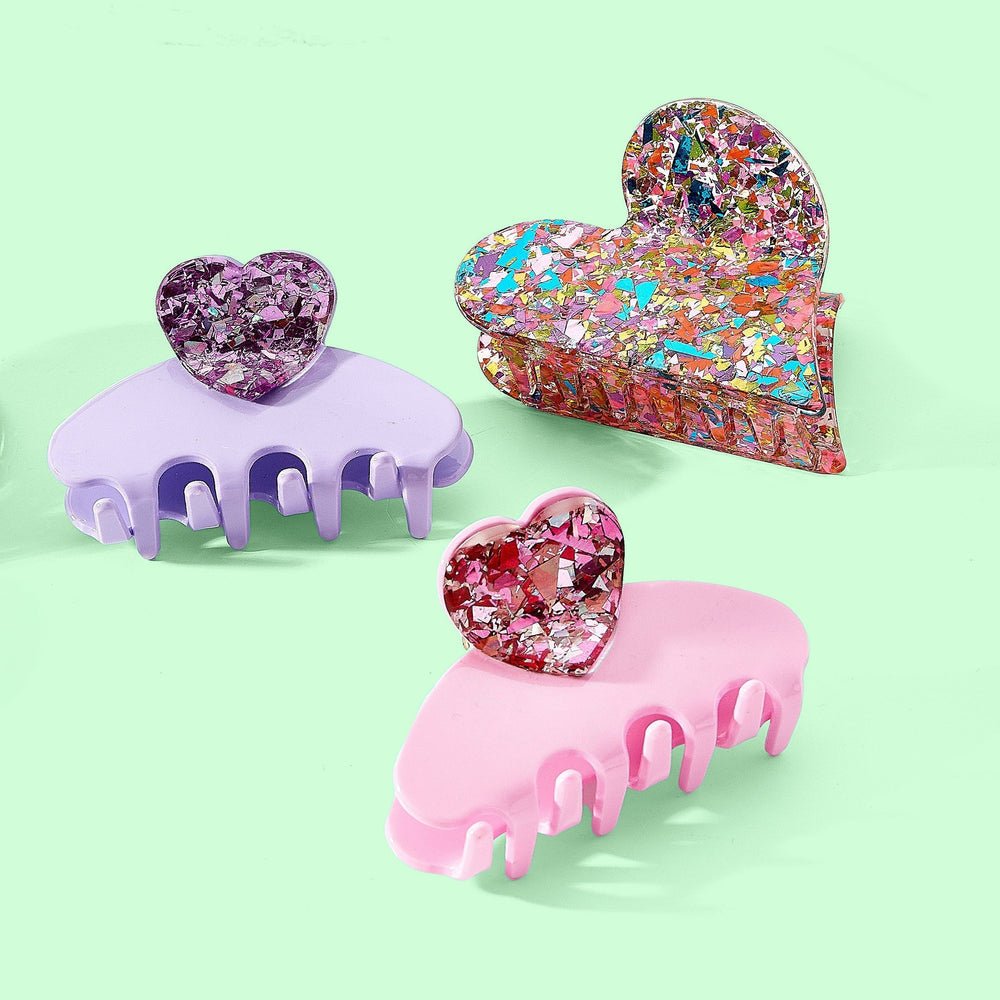 For Fun - Pink Heart Confetti Clip Taylor Elliott Designs 13 - For Fun Accessories For Fun - Pink Heart Confetti Clip Bonjour Fete - Party Supplies