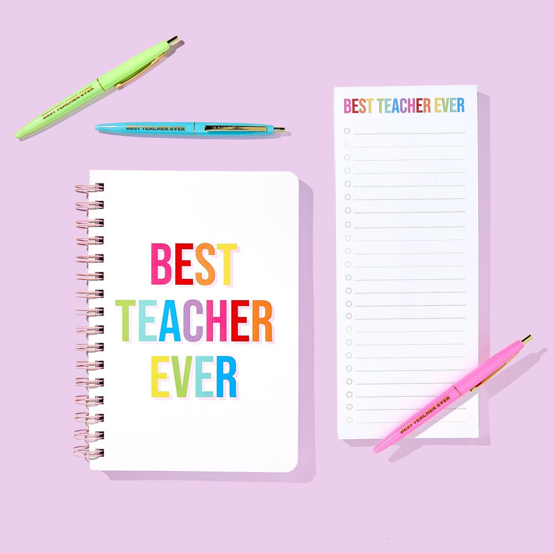 Best Teacher Ever Pen Set Taylor Elliott Designs 05 - Writing Best Teacher Ever Pen Set Bonjour Fete - Party Supplies