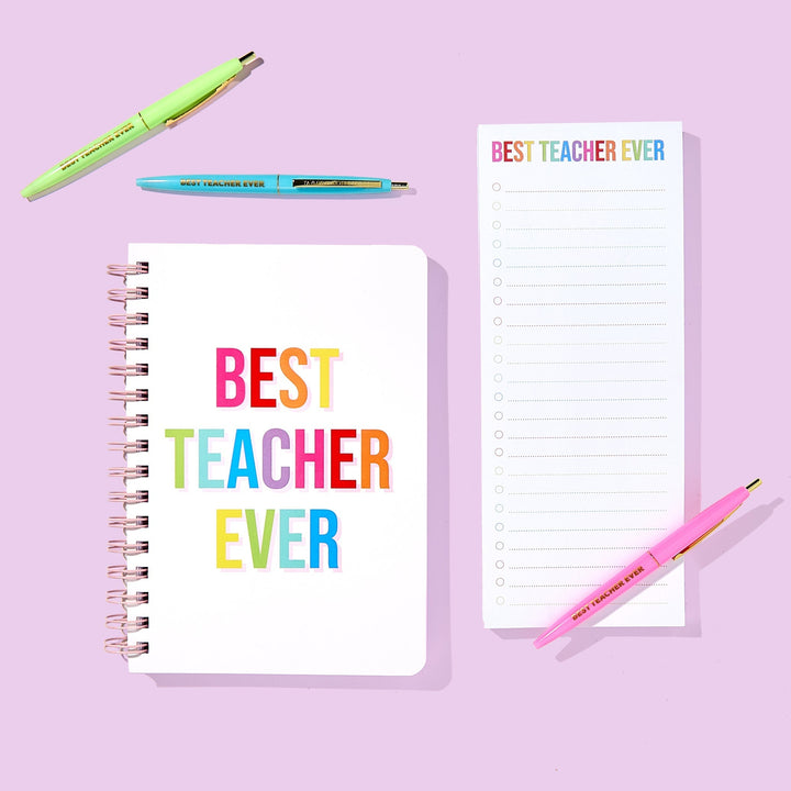 Best Teacher Ever Pen Set Taylor Elliott Designs 05 - Writing Best Teacher Ever Pen Set Bonjour Fete - Party Supplies