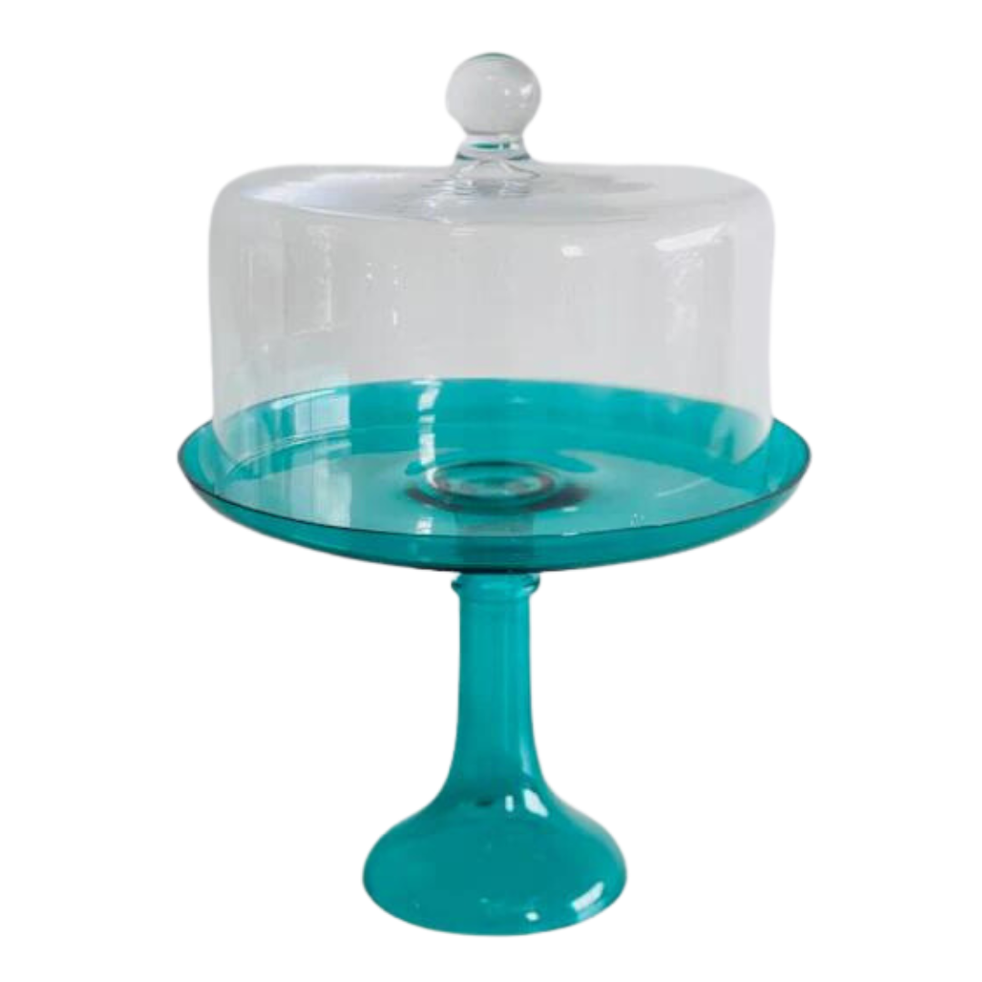 Estelle Cake Stand {Emerald Green} Estelle Colored Glass Cake Stand CAKE STAND Estelle Cake Stand {Emerald Green} Bonjour Fete - Party Supplies
