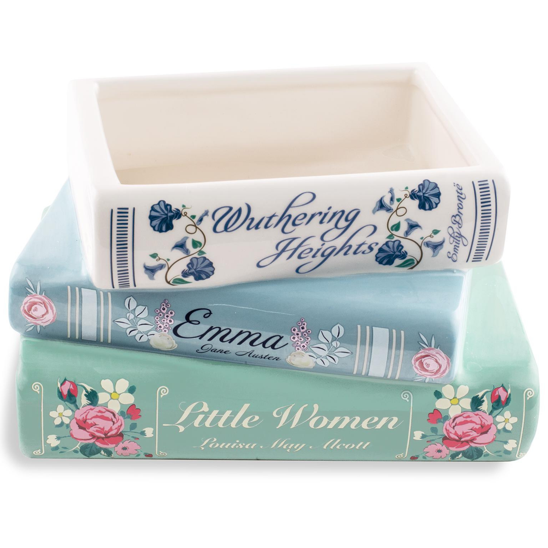 Stacked Books Planter, Pastel Classics Steel Mill Gifts vase Stacked Books Planter, Pastel Classics Bonjour Fete - Party Supplies