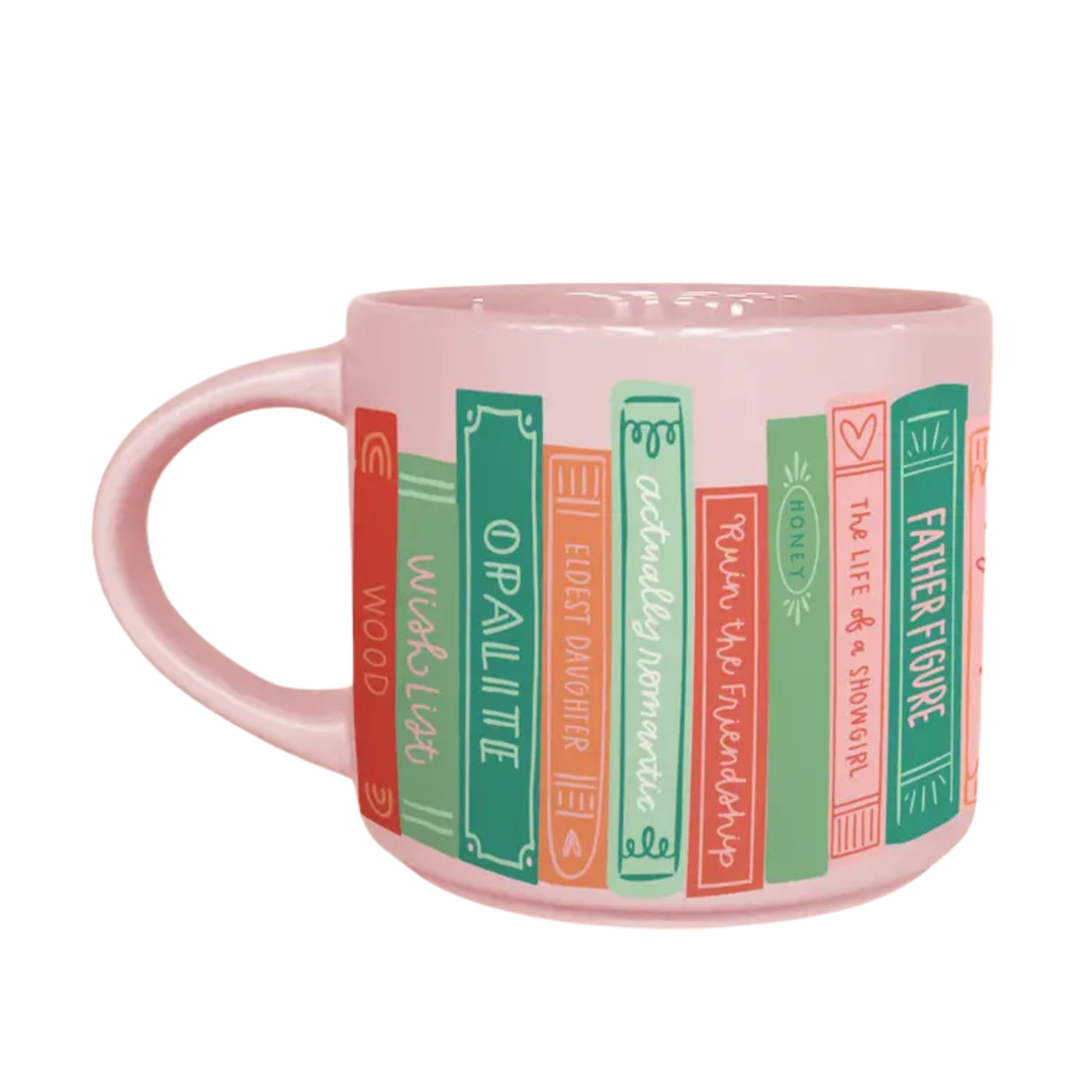 LIFE OF A BOOK GIRL LARGE CERAMIC MUG Pippi Post LIFE OF A BOOK GIRL LARGE CERAMIC MUG Bonjour Fete - Party Supplies