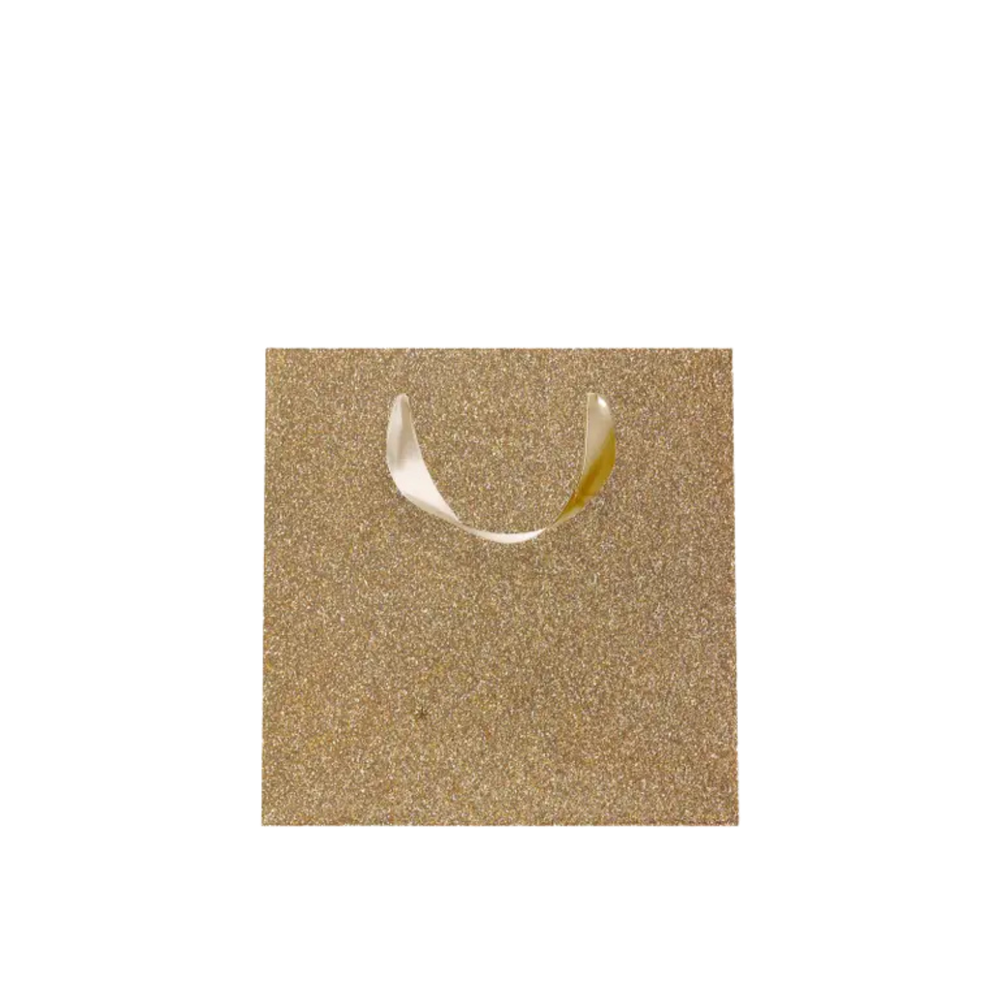 GOLD SPARKLE GIFT BAG Sunshine Studios Small GOLD SPARKLE GIFT BAG Bonjour Fete - Party Supplies