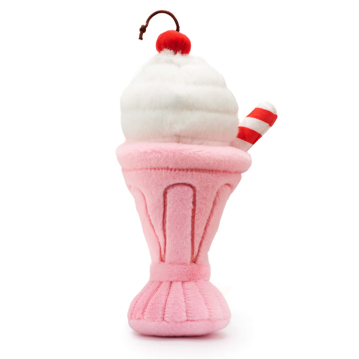 Strawberry milkshake snuffle dog toy, second view