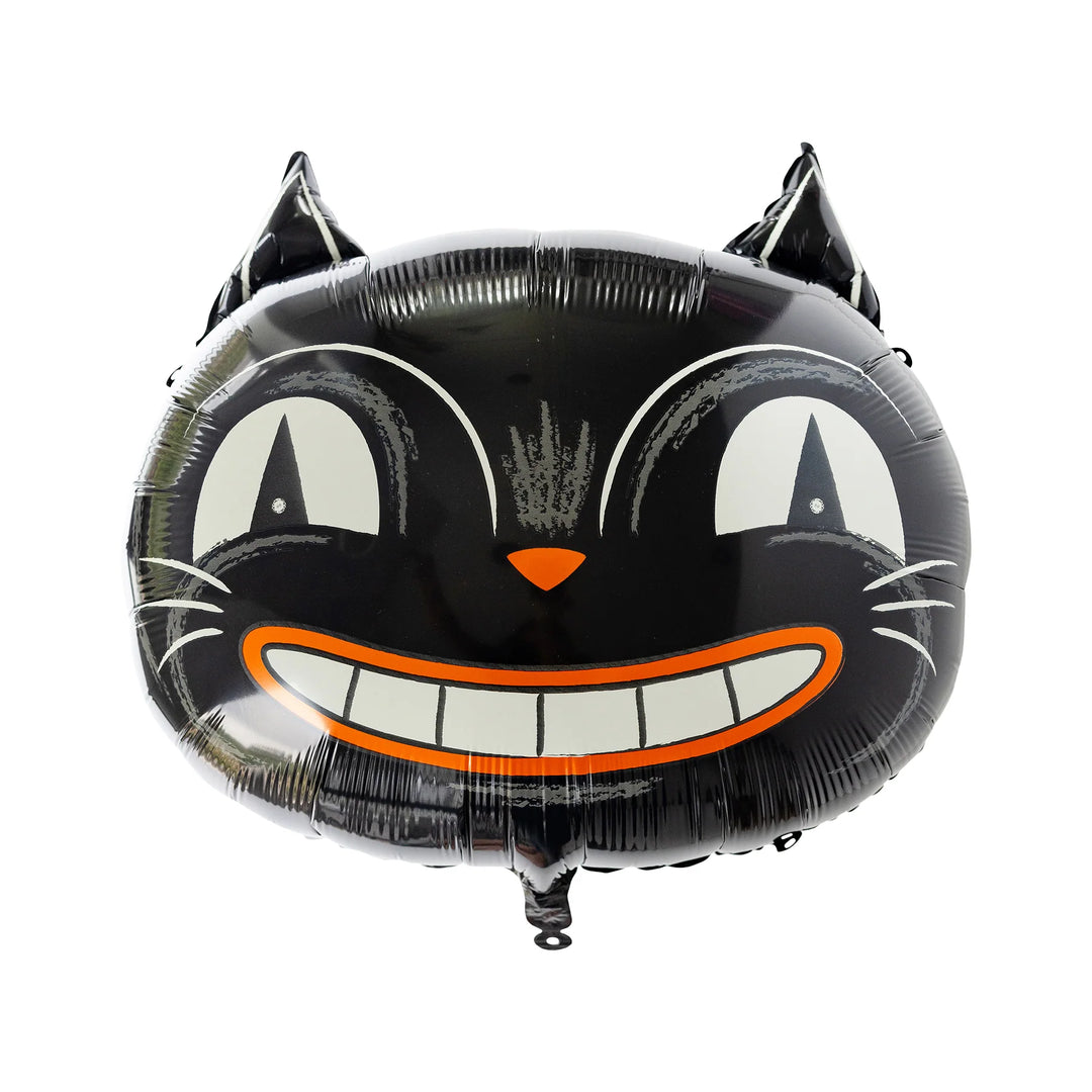 Vintage Halloween Cat Foil Balloon