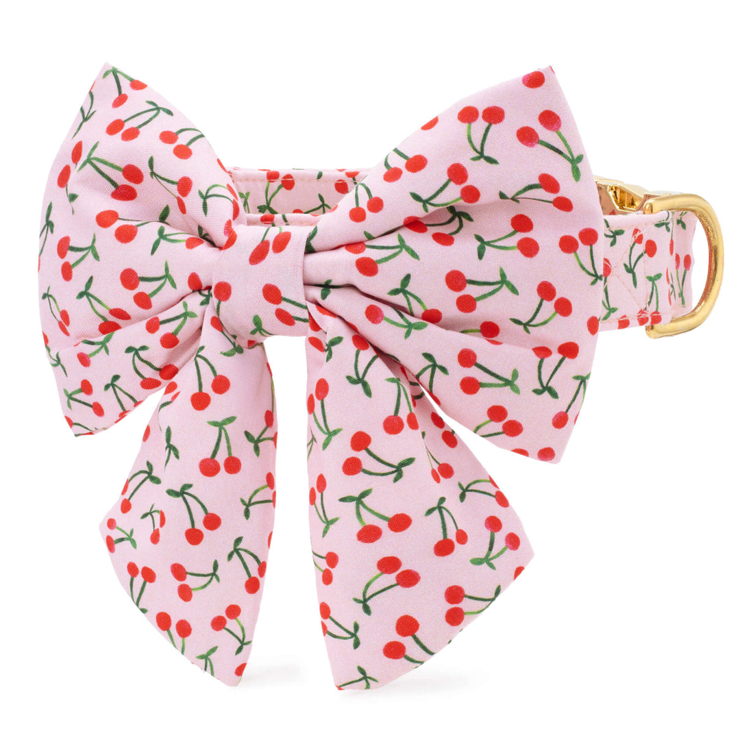 Cherry Jubilee Lady Bow Collar - Bonjour Fête 