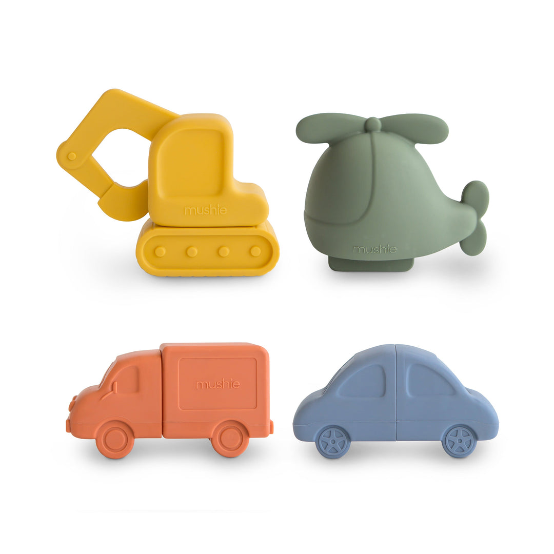 Vehicles Mold Free Bath Play Set Mushie Vehicles Bath Play Set Vehicles Mold Free Bath Play Set Bonjour Fete - Party Supplies