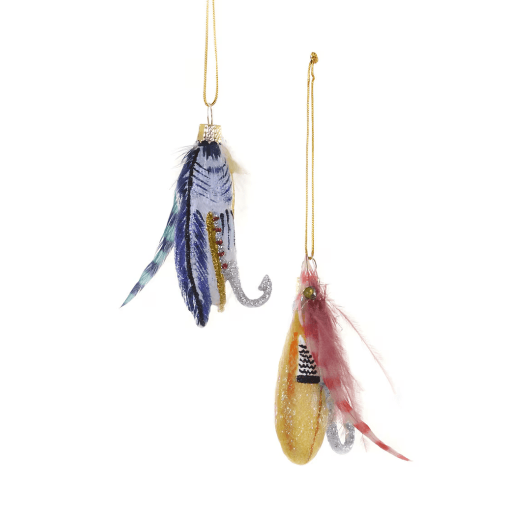 Vintage Fishing Flies Glass Ornament by Cody Foster – Bonjour Fête
