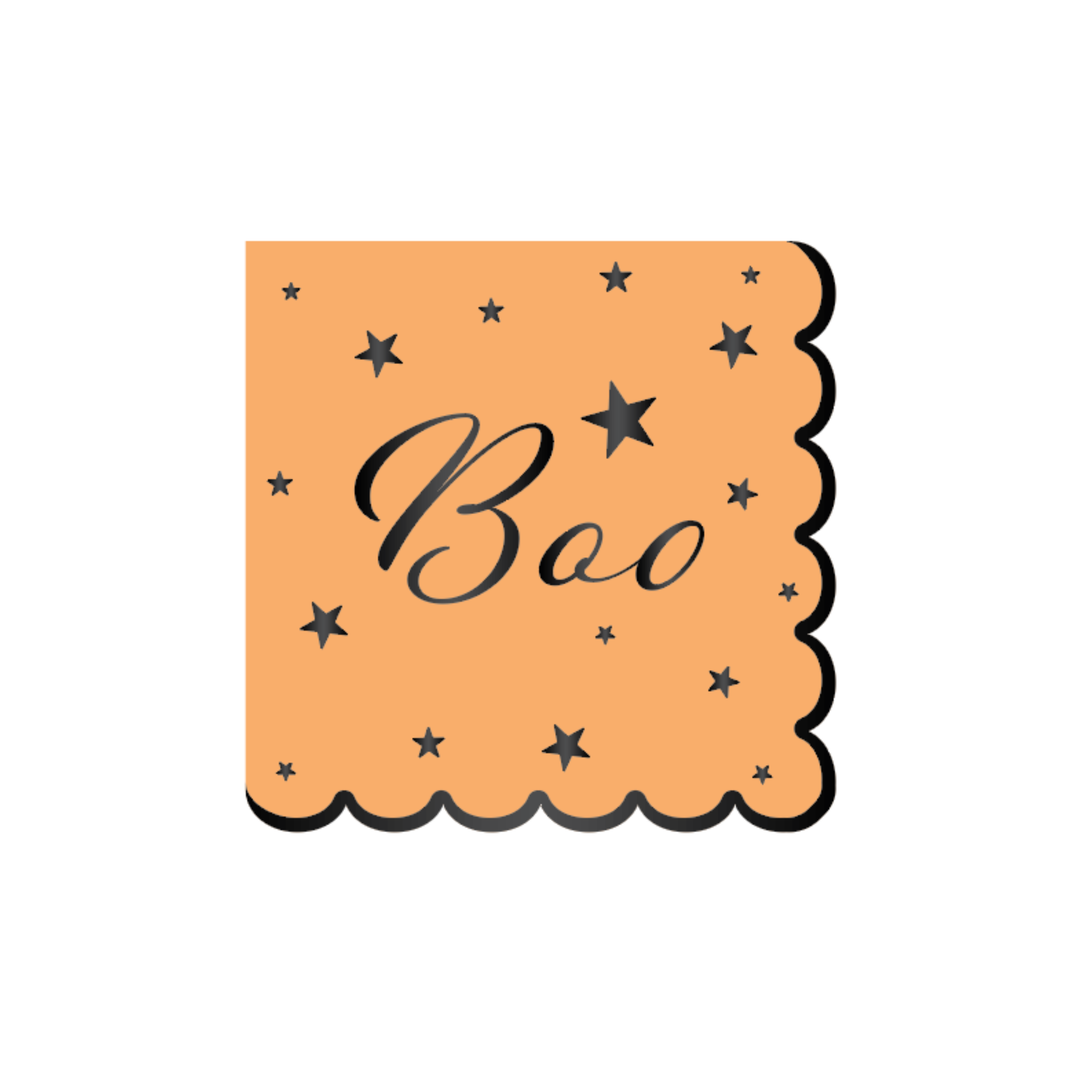 VINTAGE HALLOWEEN BOO SMALL NAPKINS Bonjour Fete Napkins VINTAGE HALLOWEEN BOO SMALL NAPKINS Bonjour Fete - Party Supplies