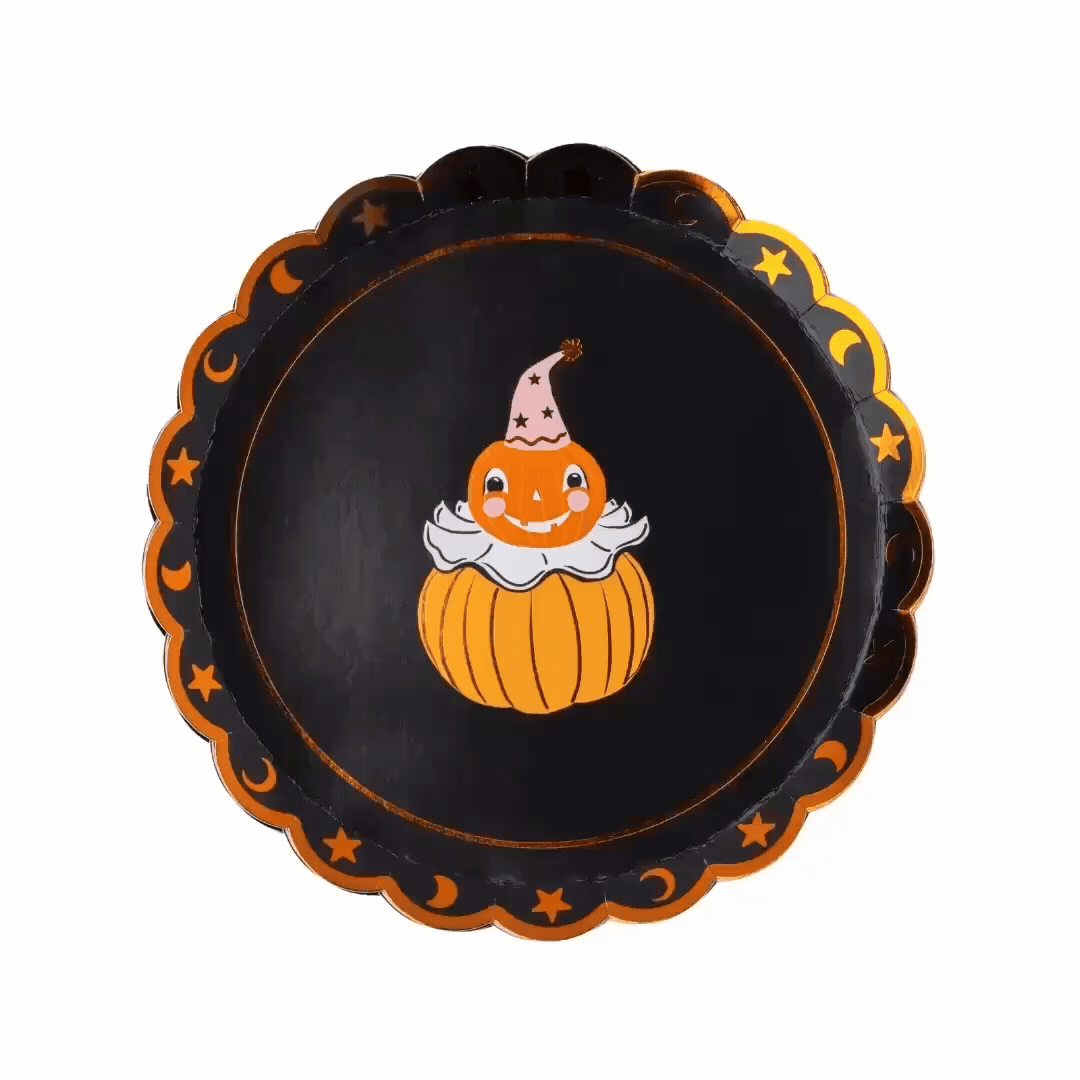 Vintage halloween plates for party