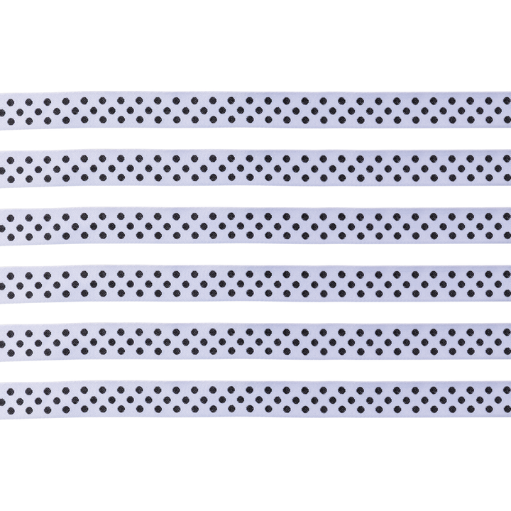 Black and White Polka Dot Double Sided Ribbon- Bonjour Fete Party Supplies