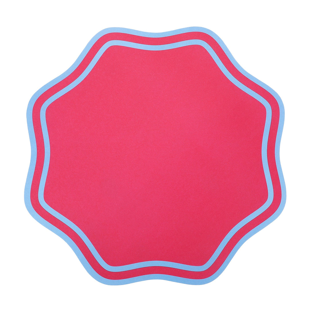 Colorwave scalloped paper placemats, set of 10