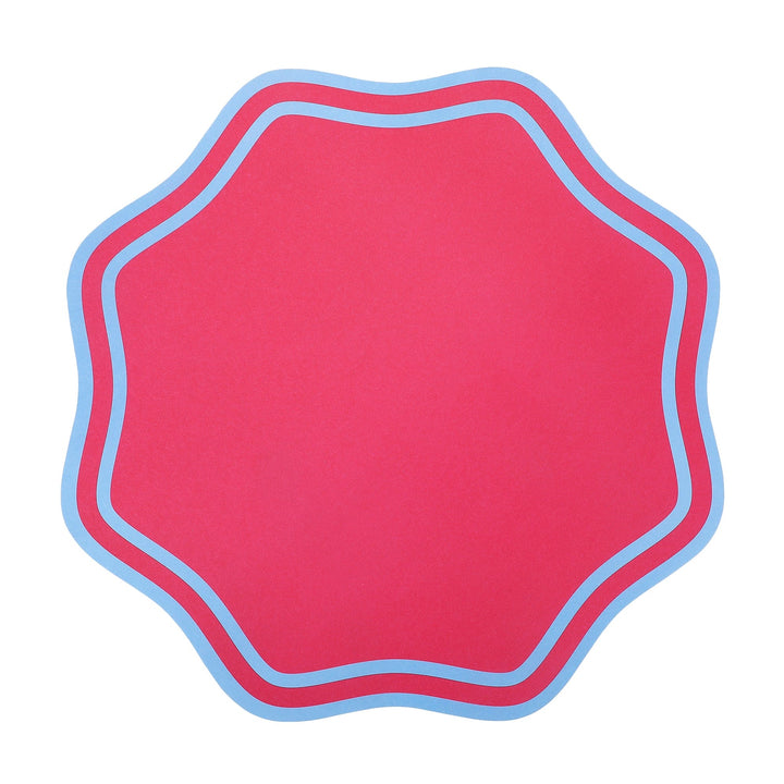 Colorwave scalloped paper placemats, set of 10