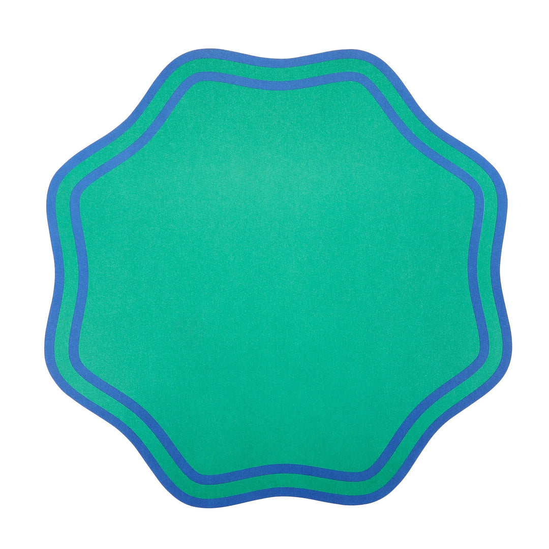 Colorwave scalloped paper placemats, set of 10