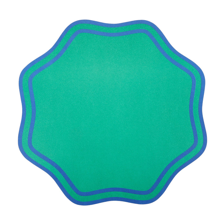 Colorwave scalloped paper placemats, set of 10