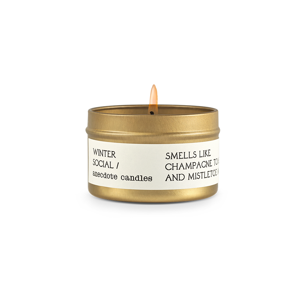 WINTER SOCIAL CANDLE Anecdote Candles candle WINTER SOCIAL CANDLE Bonjour Fete - Party Supplies