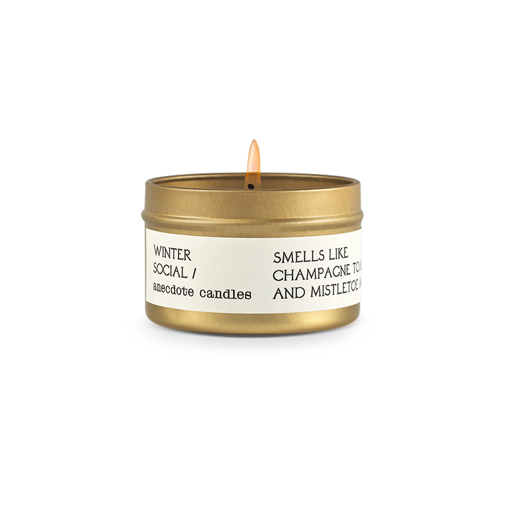 WINTER SOCIAL CANDLE Anecdote Candles candle WINTER SOCIAL CANDLE Bonjour Fete - Party Supplies