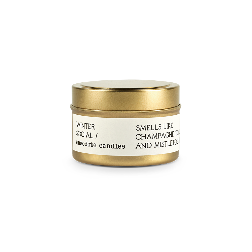 WINTER SOCIAL CANDLE Anecdote Candles candle WINTER SOCIAL CANDLE Bonjour Fete - Party Supplies