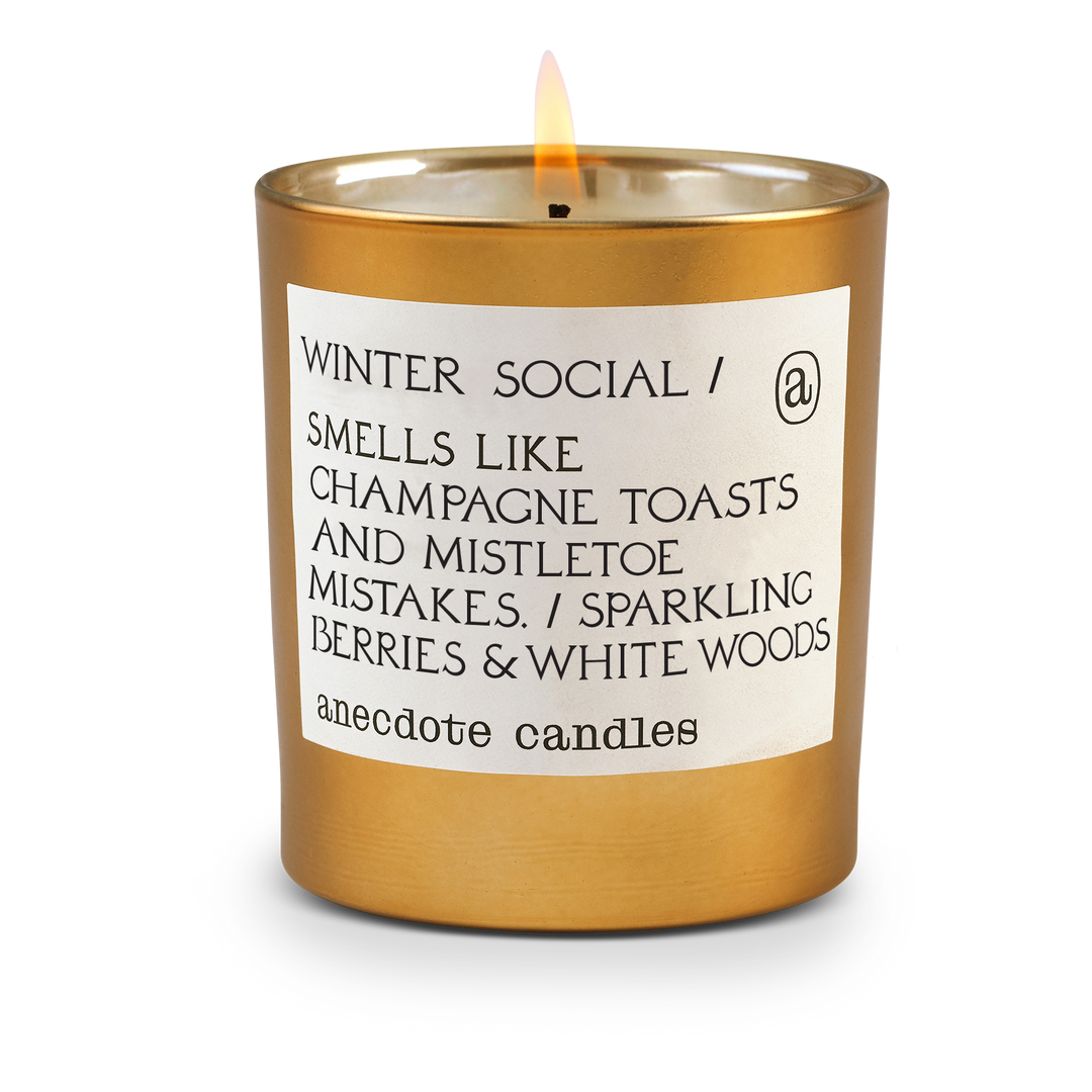 WINTER SOCIAL CANDLE Anecdote Candles candle WINTER SOCIAL CANDLE Bonjour Fete - Party Supplies
