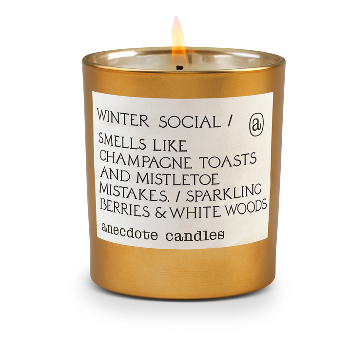 WINTER SOCIAL CANDLE Anecdote Candles candle WINTER SOCIAL CANDLE Bonjour Fete - Party Supplies