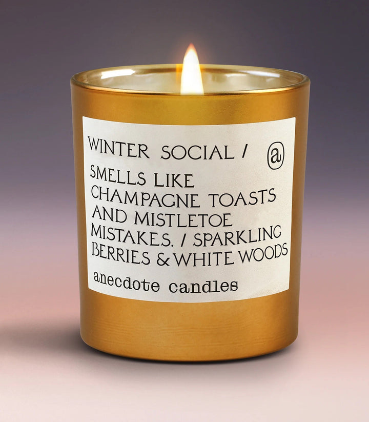 WINTER SOCIAL CANDLE Anecdote Candles candle Tumbler WINTER SOCIAL CANDLE Bonjour Fete - Party Supplies