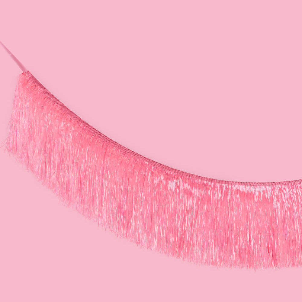 That's Hot Fringe - pink foil banner xo, Fetti Banners That's Hot Fringe - pink foil banner Bonjour Fete - Party Supplies