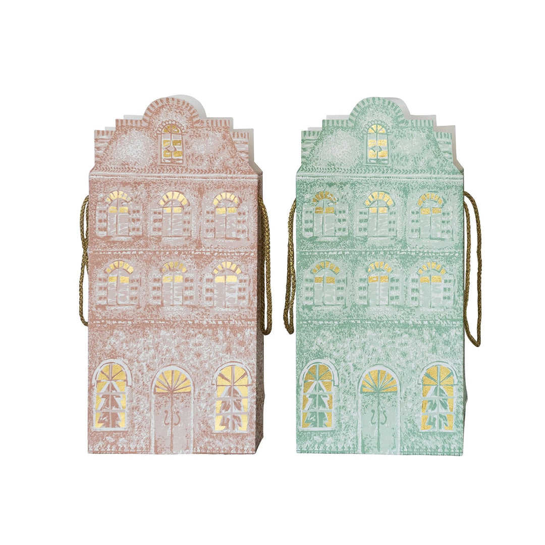 HOUSE SHAPED GIFT BAG Creative Co-op HOUSE SHAPED GIFT BAG Bonjour Fete - Party Supplies