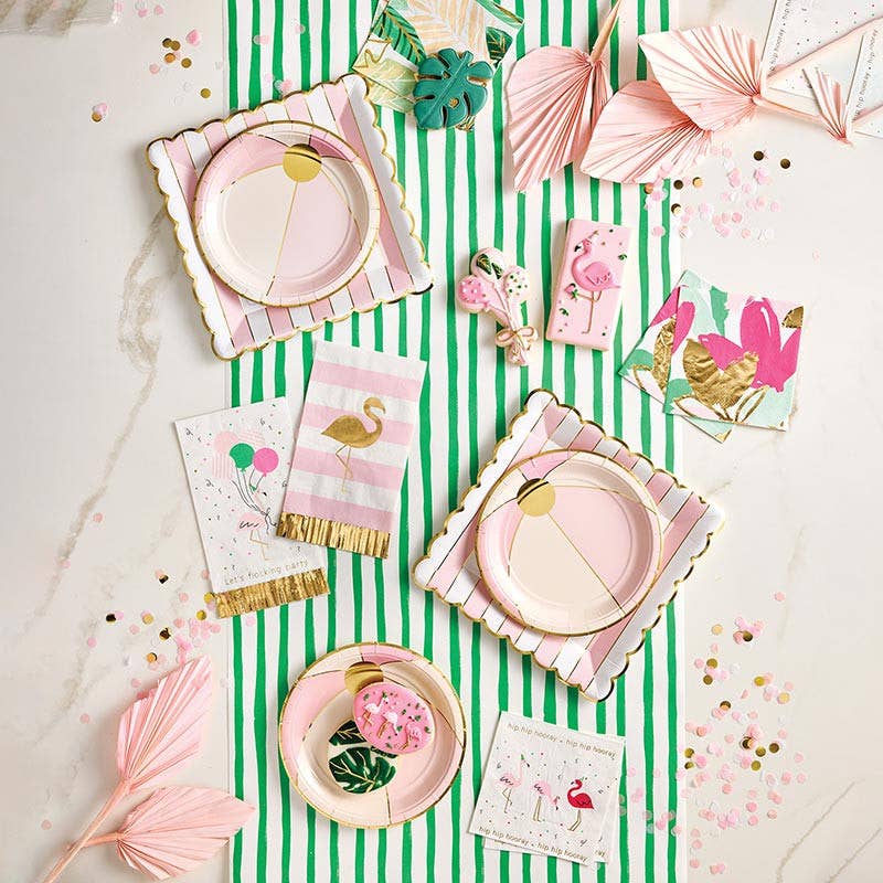 Foil Round Paper Plates - Beach Ball - 8ct: 7" dia Slant Collections by Creative Brands Foil Round Paper Plates - Beach Ball - 8ct: 7" dia Bonjour Fete - Party Supplies