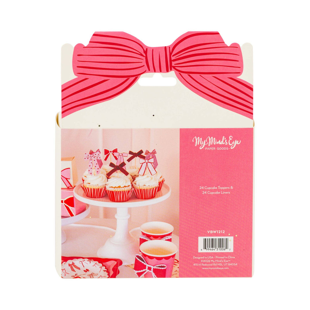 VBW1212 - Bow Cupcake Kit My Mind’s Eye VBW1212 - Bow Cupcake Kit Bonjour Fete - Party Supplies