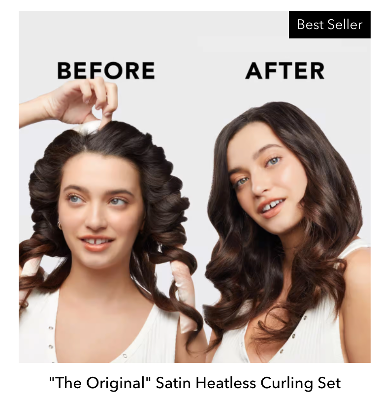 Satin Heatless Curling Set - Sunset Tie Dye KITSCH Satin Heatless Curling Set - Sunset Tie Dye Bonjour Fete - Party Supplies