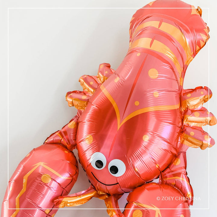 Jumbo Lobster/Crawfish Foil Balloon Zoey Christina Jumbo Lobster/Crawfish Foil Balloon Bonjour Fete - Party Supplies