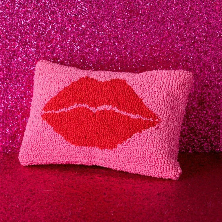 Pink Lips Hook Pillow Bonjour Fete Party Supplies Valentines Day Home Decor