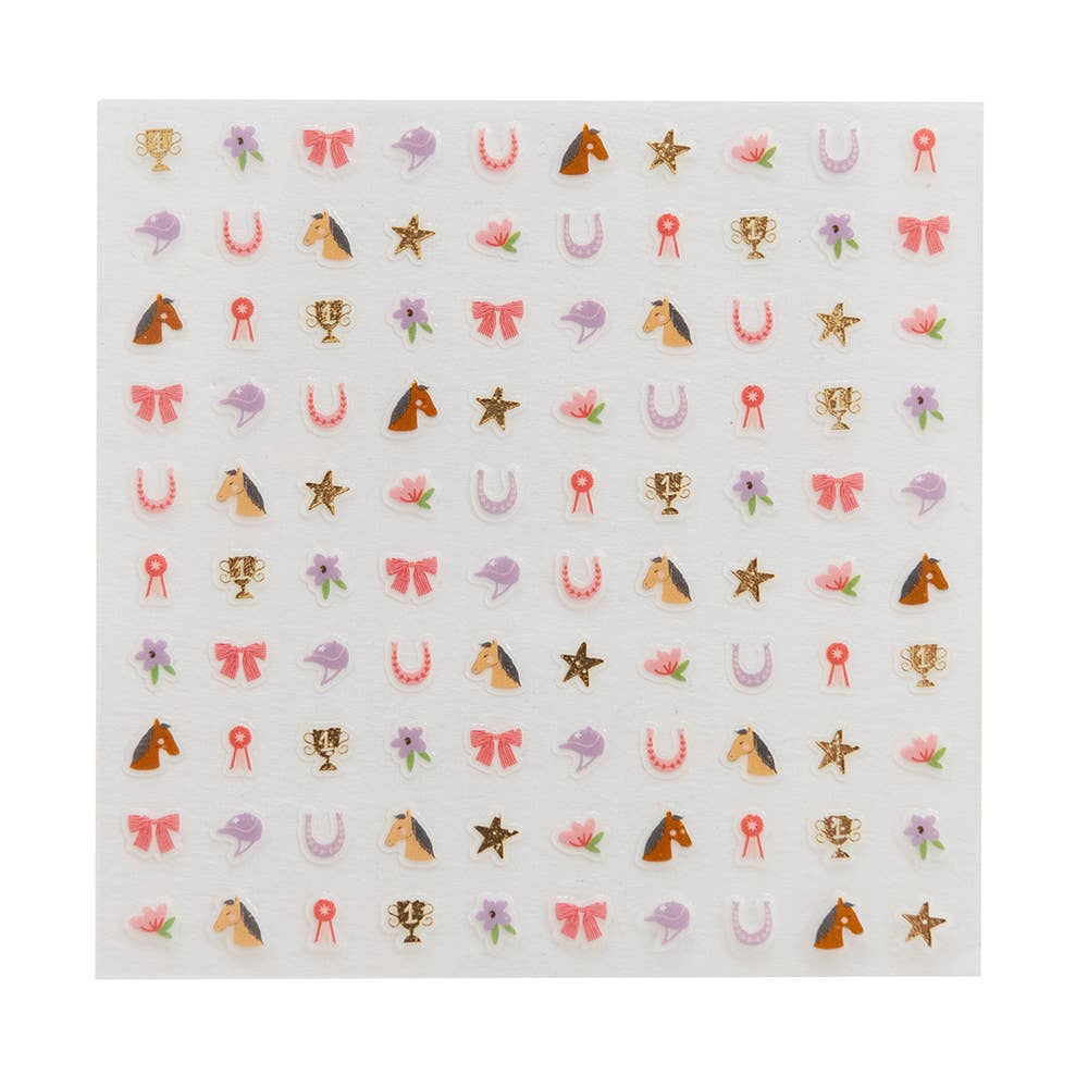 Pony Tales Nail Stickers Jollity & Co. + Daydream Society Pony Tales Nail Stickers Bonjour Fete - Party Supplies