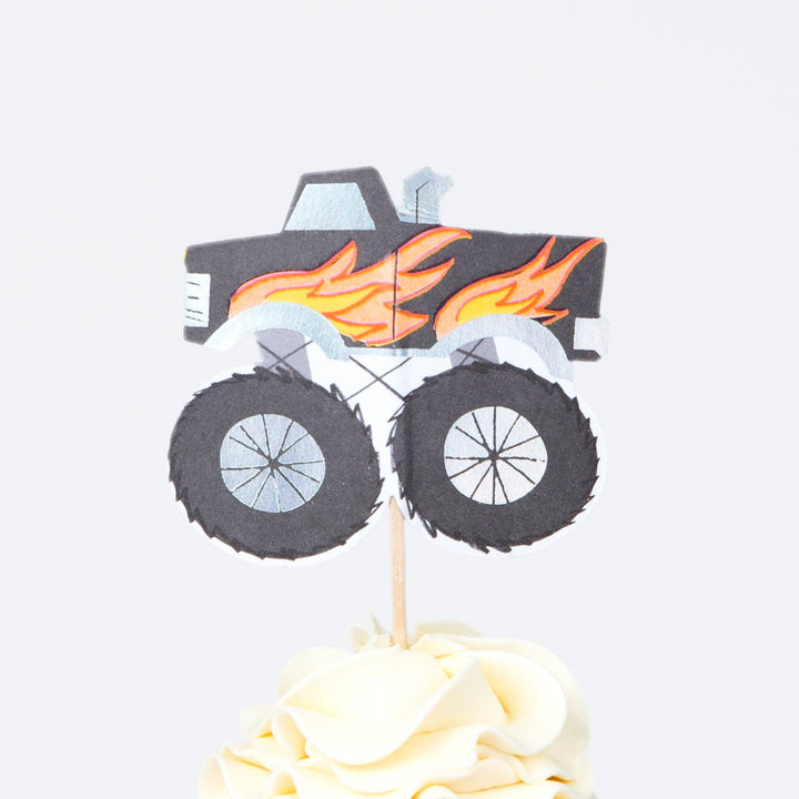 Monster Truck Cupcake Kit Meri Meri Monster Truck Cupcake Kit Bonjour Fete - Party Supplies