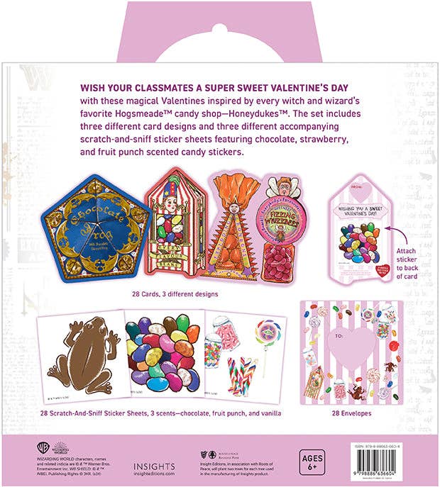 Harry Potter: Honeydukes Scratch & Sniff Sticker Valentines Insight Editions - #1 Pop Culture Publisher Harry Potter: Honeydukes Scratch & Sniff Sticker Valentines Bonjour Fete - Party Supplies