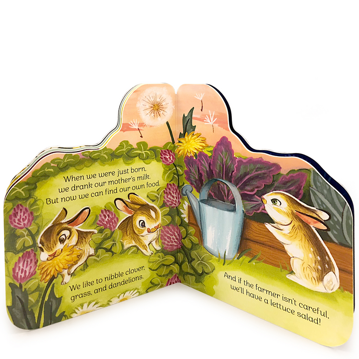 A Little Bunny Shaped Board Book Bonjour Fete Party Supplies Easter Gifts & Basket Fillers