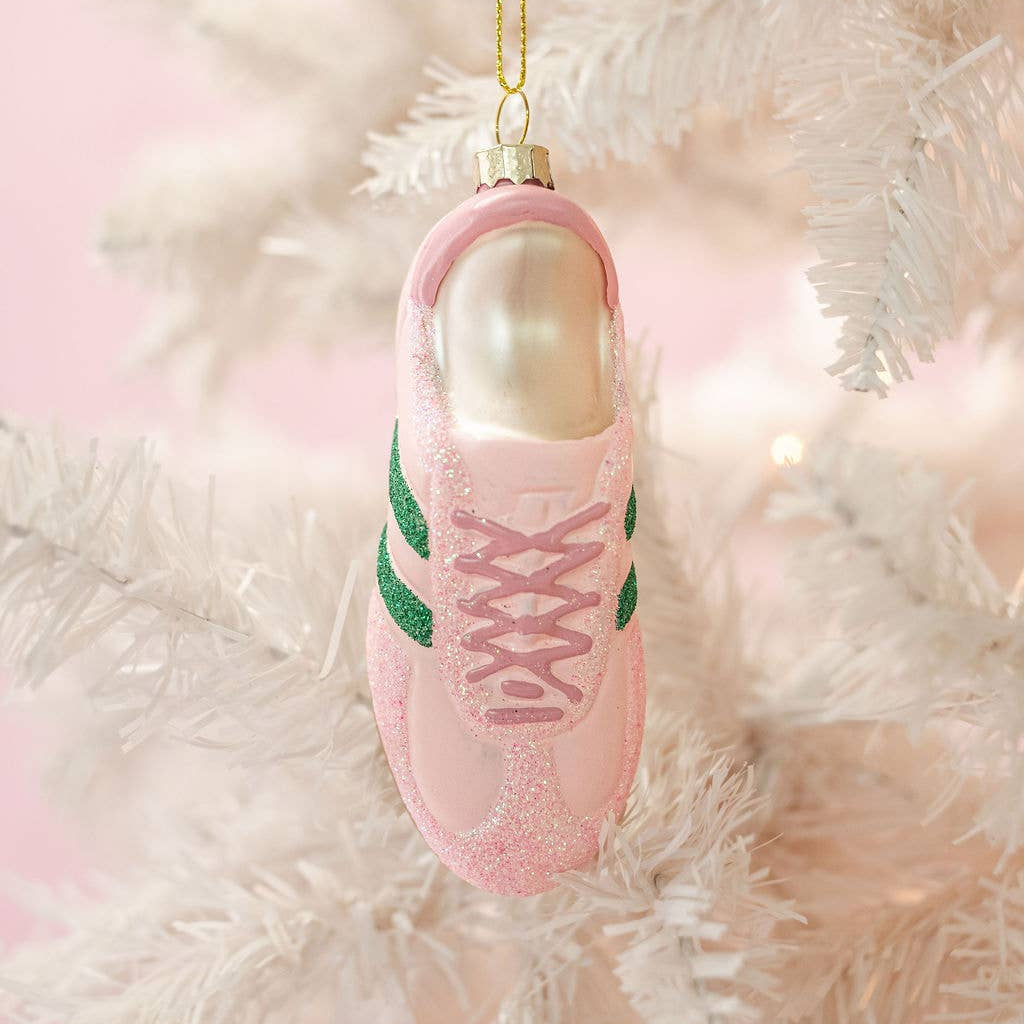 Sneaker Christmas Ornament - Pink Kicks Christmas Rock Paper Scissors Sneaker Christmas Ornament - Pink Kicks Christmas Bonjour Fete - Party Supplies