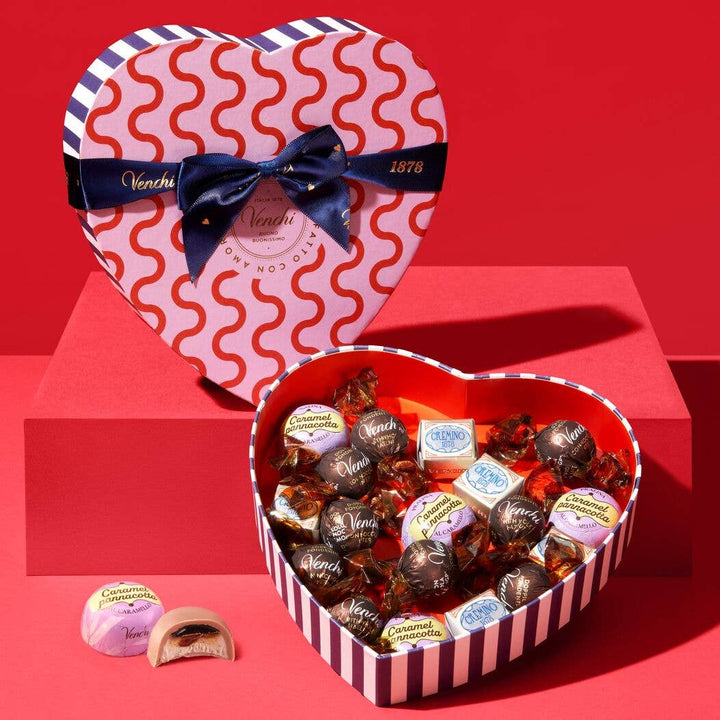 Valentine Heart Shaped Chocolate Gift Box - Venchi Chocolate Venchi Valentine Heart Shaped Chocolate Gift Box - Venchi Chocolate Bonjour Fete - Party Supplies