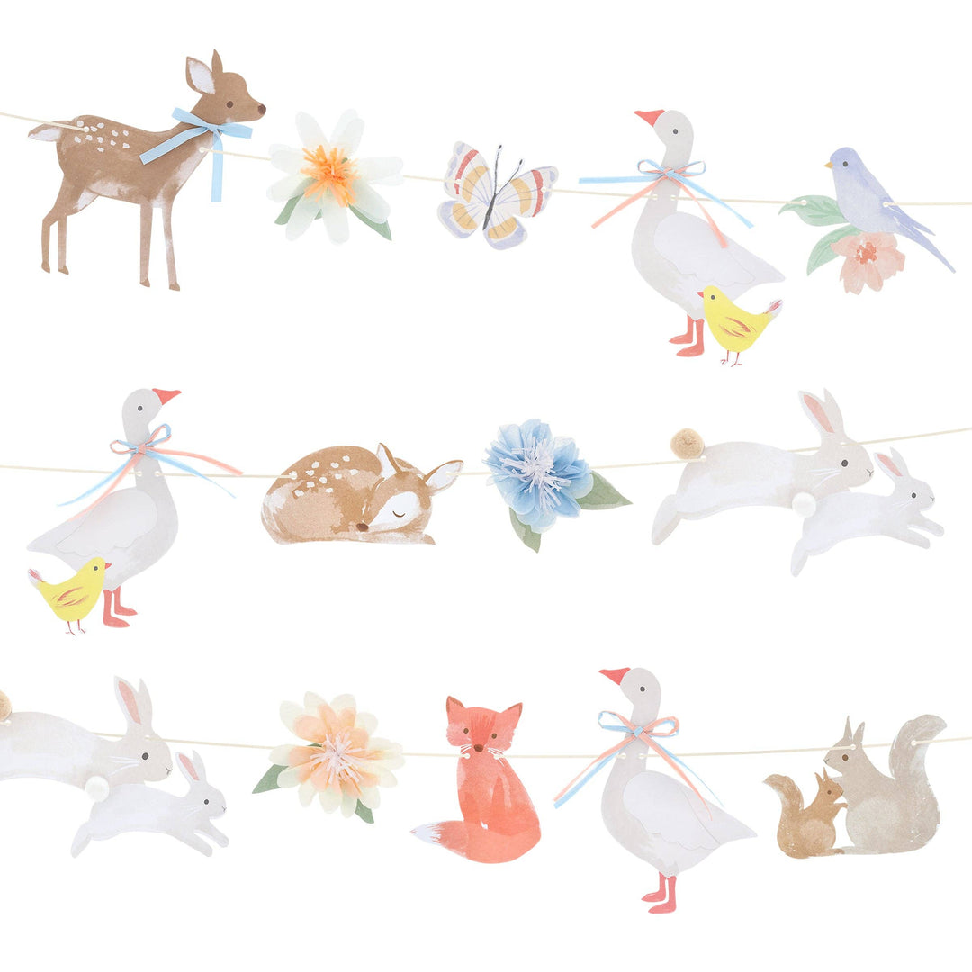Little Animals Garland Set Meri Meri Little Animals Garland Set Bonjour Fete - Party Supplies