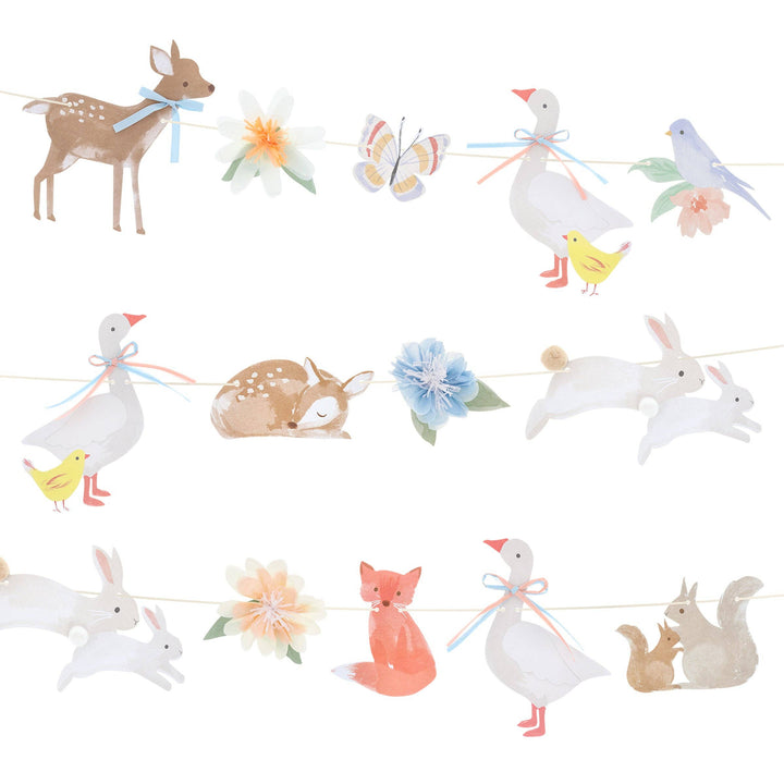 Little Animals Garland Set Meri Meri Little Animals Garland Set Bonjour Fete - Party Supplies
