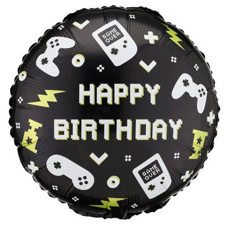 Happy Birthday Tablet Round Foil Balloon 18 in. - PartyDeco USA THE BALLOON HUB Happy Birthday Tablet Round Foil Balloon 18 in. - PartyDeco USA Bonjour Fete - Party Supplies