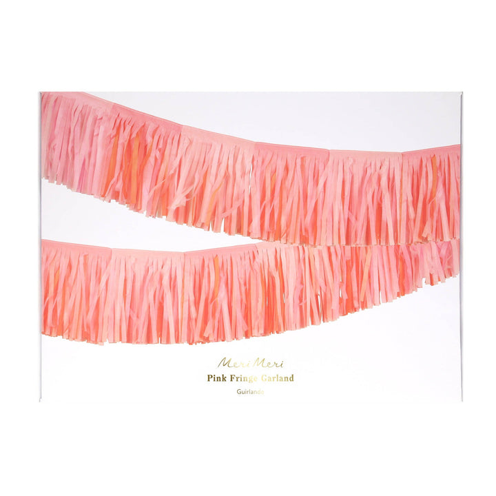 Pink Fringe Garland Meri Meri Pink Fringe Garland Bonjour Fete - Party Supplies
