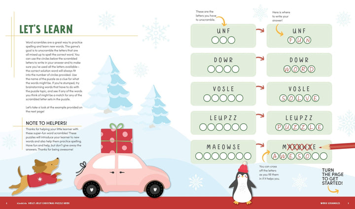 Holly Jolly Christmas Puzzle Book