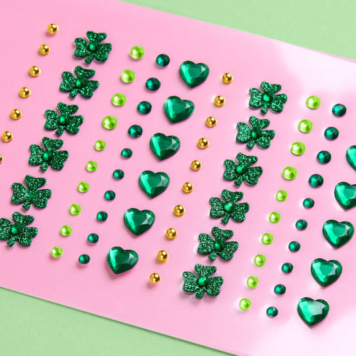 St Patty's Face Gems | green, gold, st patricks, glam xo, Fetti St Patty's Face Gems | green, gold, st patricks, glam Bonjour Fete - Party Supplies