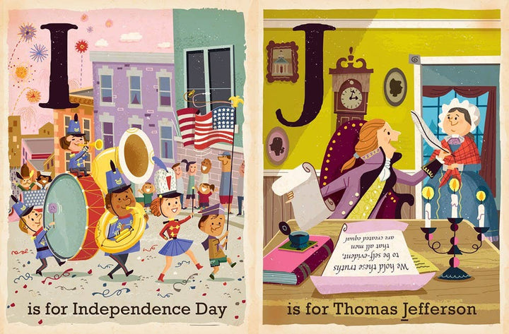A IS FOR AMERICA: A PATRIOTIC ALPHABET BOOK Gibbs Smith 4th of July A IS FOR AMERICA: A PATRIOTIC ALPHABET BOOK Bonjour Fete - Party Supplies