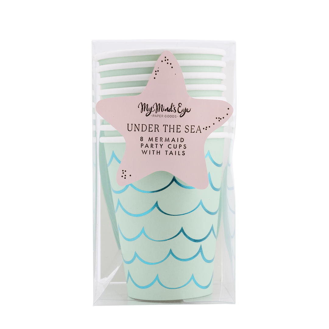 Mermaid Tail Party Cups Bonjour Fete Party Supplies Under The Sea