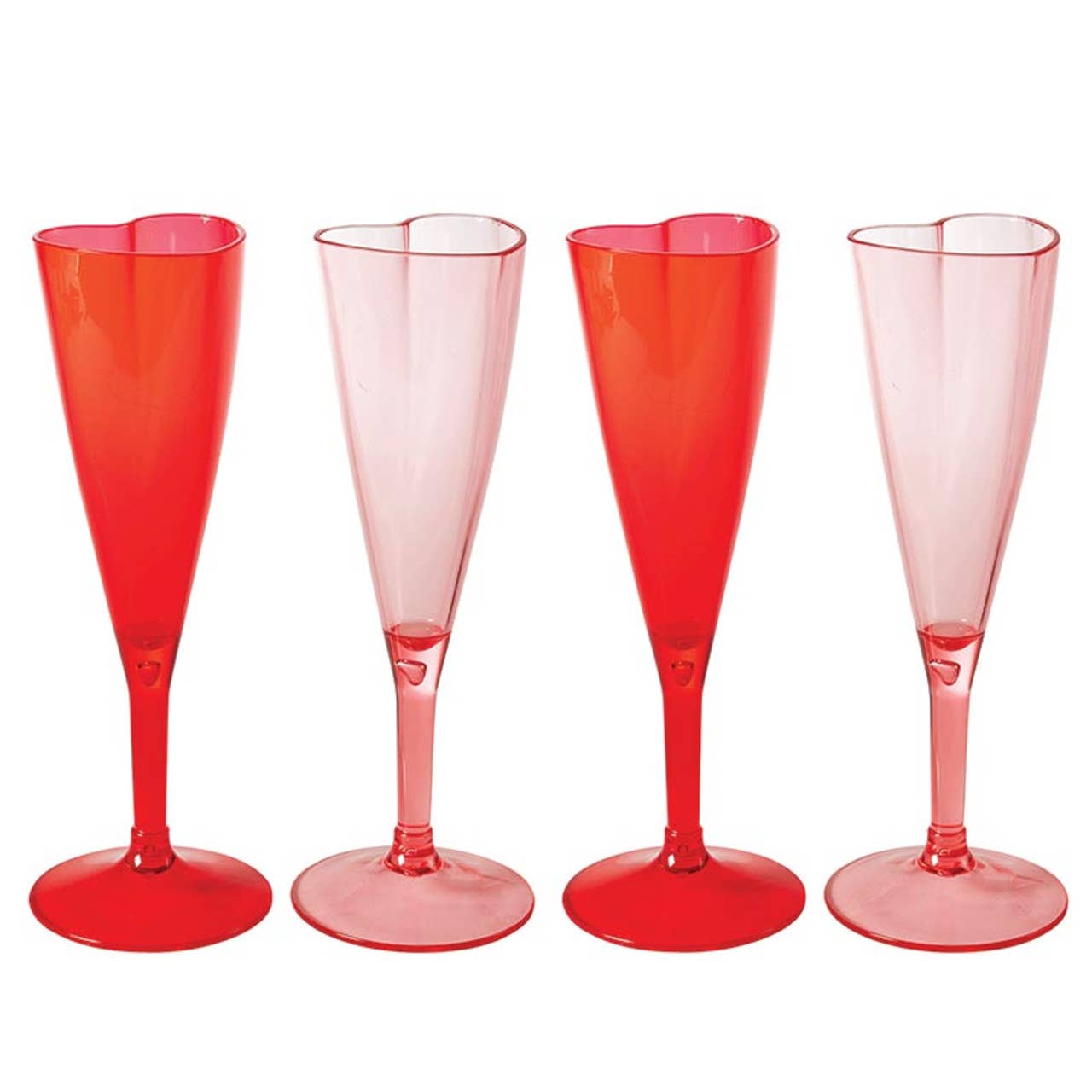 Heart Champagne Flute Set