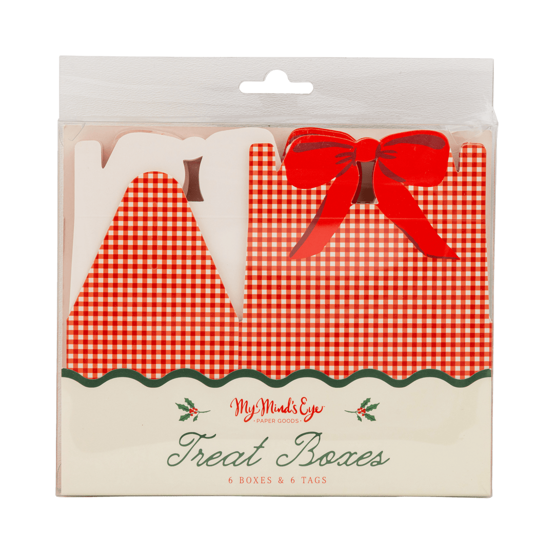 Red Gingham Gable Box