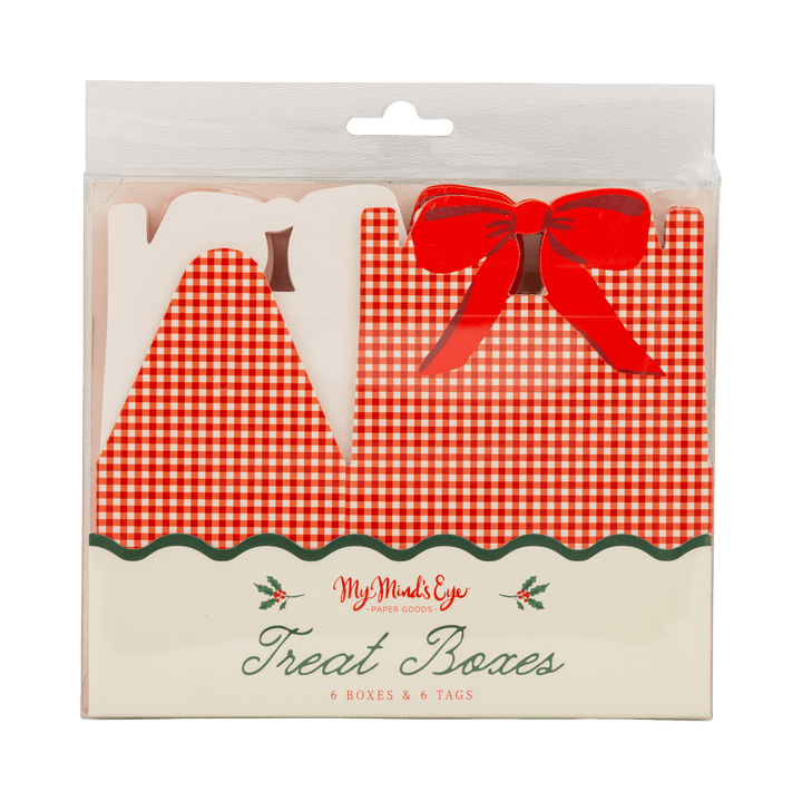 Red Gingham Gable Box