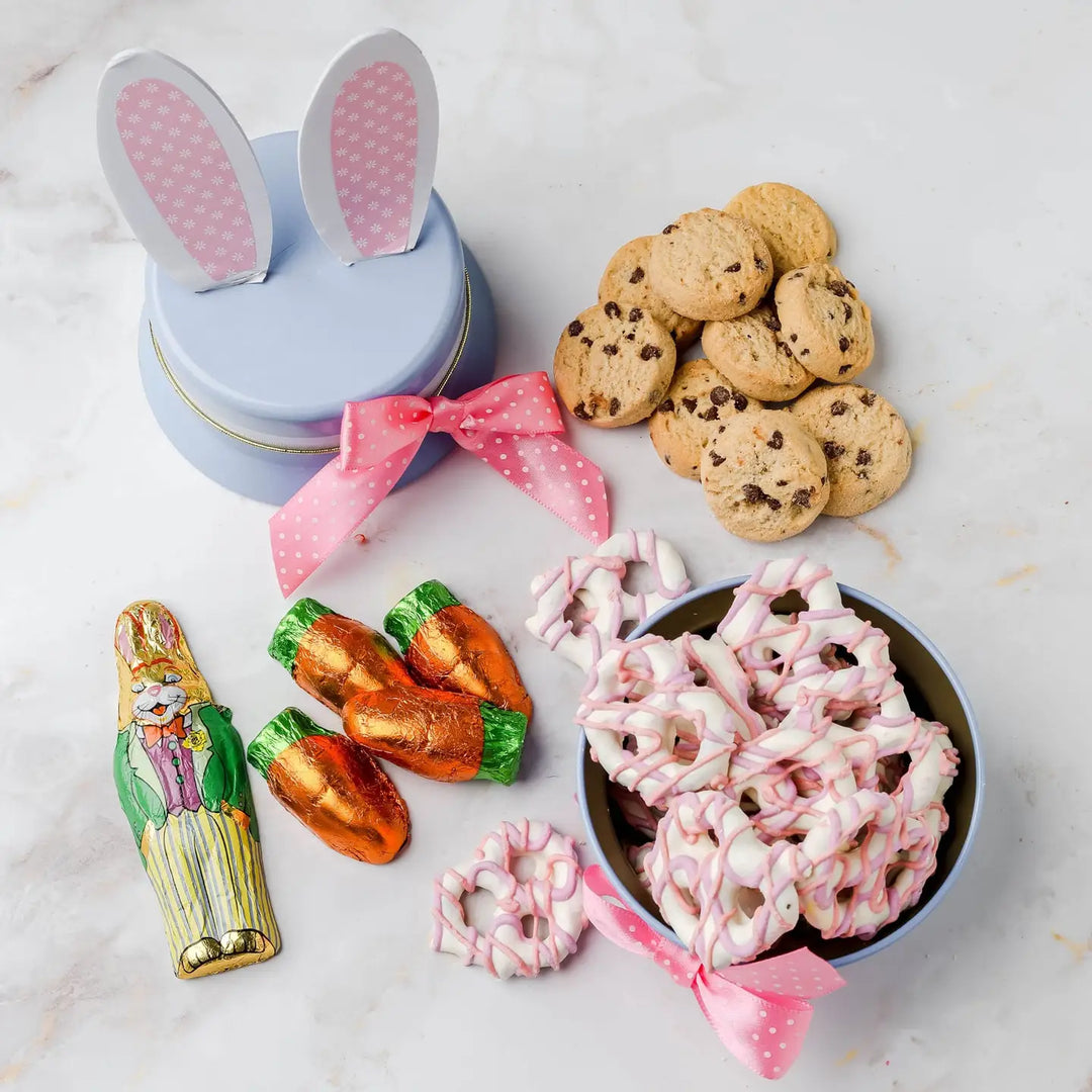 EASTER TREATS GIFT TIN Bonnie & Pop Easter Candy EASTER TREATS GIFT TIN Bonjour Fete - Party Supplies